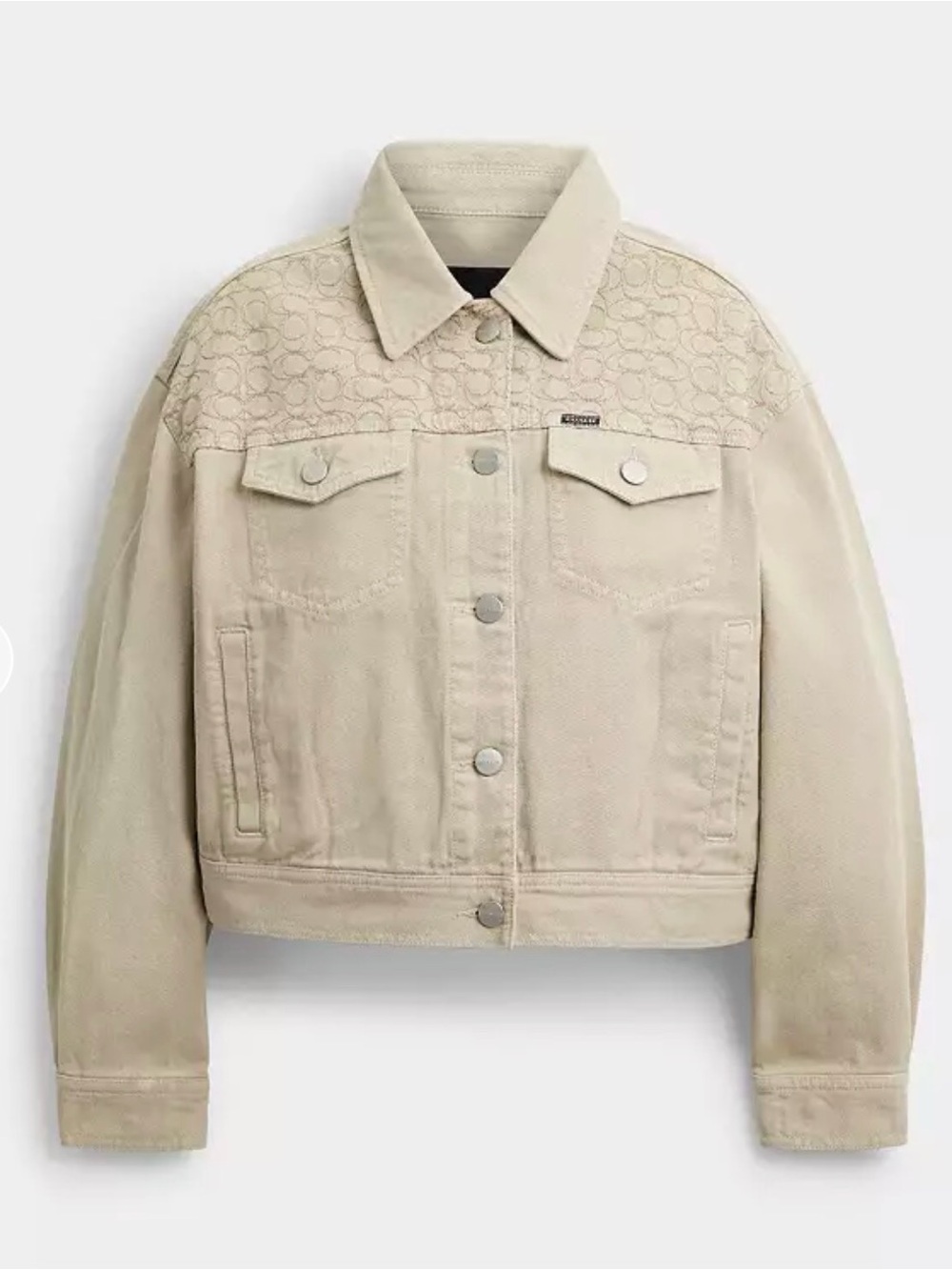 Coach Garment Dyed Denim Jacket